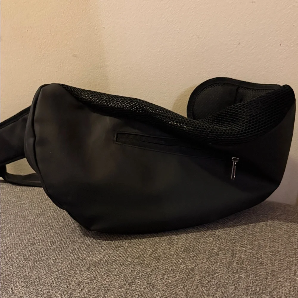 Black Mesh Dog Carrier Sling